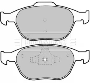Комплект тормозных колодок (BORG & BECK: BBP1739)