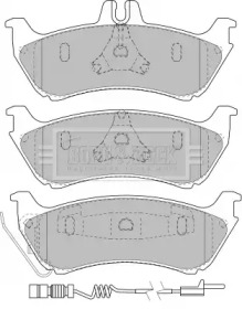 Комплект тормозных колодок (BORG & BECK: BBP1755)