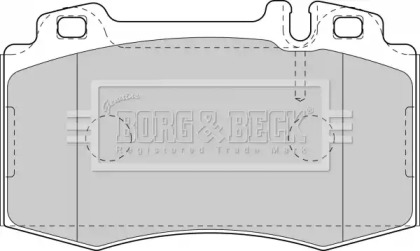 Комплект тормозных колодок (BORG & BECK: BBP1756)