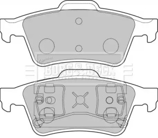 Комплект тормозных колодок (BORG & BECK: BBP1761)