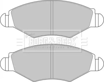 Комплект тормозных колодок (BORG & BECK: BBP1762)