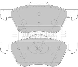 Комплект тормозных колодок (BORG & BECK: BBP1772)