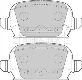 Комплект тормозных колодок (BORG & BECK: BBP1774)