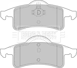 Комплект тормозных колодок (BORG & BECK: BBP1782)