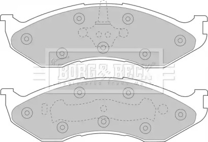 Комплект тормозных колодок (BORG & BECK: BBP1794)