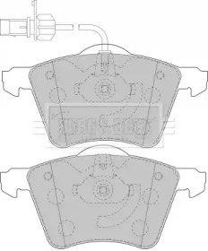 Комплект тормозных колодок (BORG & BECK: BBP1800)