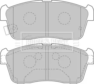 Комплект тормозных колодок (BORG & BECK: BBP1801)