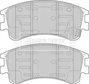 Комплект тормозных колодок (BORG & BECK: BBP1815)