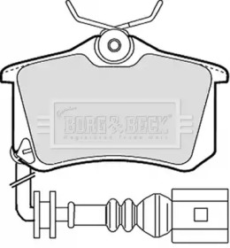 Комплект тормозных колодок (BORG & BECK: BBP1824)