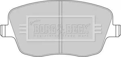 Комплект тормозных колодок (BORG & BECK: BBP1825)