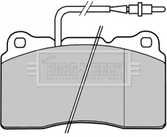 Комплект тормозных колодок (BORG & BECK: BBP1829)