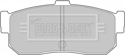 Комплект тормозных колодок (BORG & BECK: BBP1834)