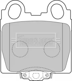 Комплект тормозных колодок (BORG & BECK: BBP1849)