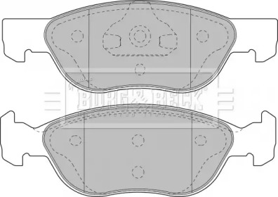 Комплект тормозных колодок (BORG & BECK: BBP1859)