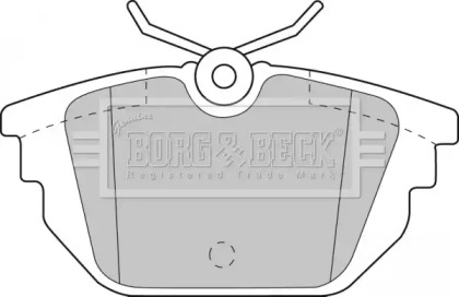 Комплект тормозных колодок (BORG & BECK: BBP1867)