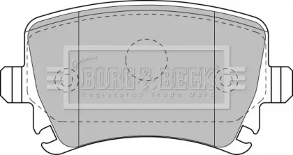 Комплект тормозных колодок (BORG & BECK: BBP1877)