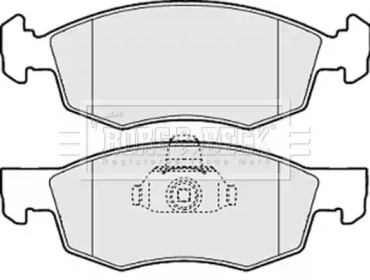 Комплект тормозных колодок (BORG & BECK: BBP1886)