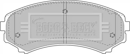 Комплект тормозных колодок (BORG & BECK: BBP1891)