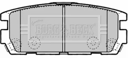 Комплект тормозных колодок (BORG & BECK: BBP1893)