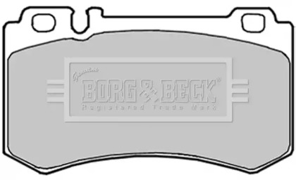 Комплект тормозных колодок (BORG & BECK: BBP1916)