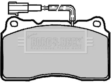 Комплект тормозных колодок (BORG & BECK: BBP1918)