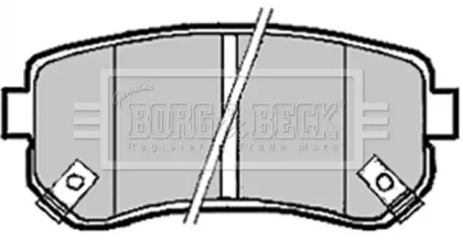 Комплект тормозных колодок (BORG & BECK: BBP1924)