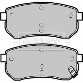 Комплект тормозных колодок (BORG & BECK: BBP1932)
