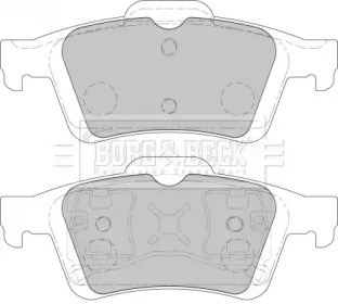 Комплект тормозных колодок (BORG & BECK: BBP1938)