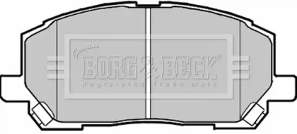 Комплект тормозных колодок (BORG & BECK: BBP1951)