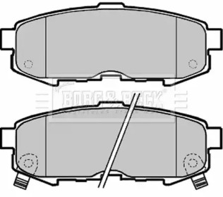 Комплект тормозных колодок (BORG & BECK: BBP1955)