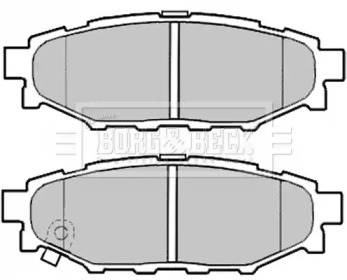 Комплект тормозных колодок (BORG & BECK: BBP2004)