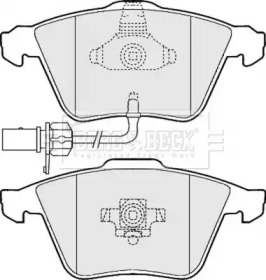 Комплект тормозных колодок (BORG & BECK: BBP2013)