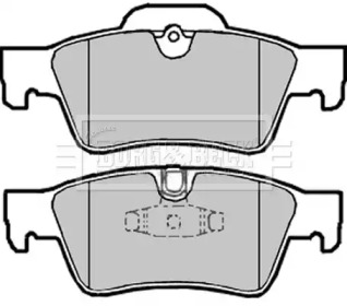 Комплект тормозных колодок (BORG & BECK: BBP2031)