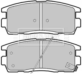 Комплект тормозных колодок (BORG & BECK: BBP2041)