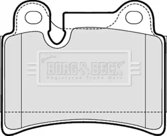 Комплект тормозных колодок (BORG & BECK: BBP2053)