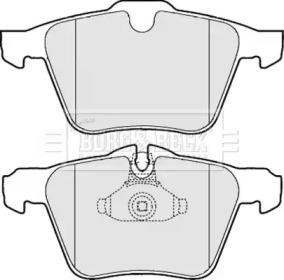 Комплект тормозных колодок (BORG & BECK: BBP2058)