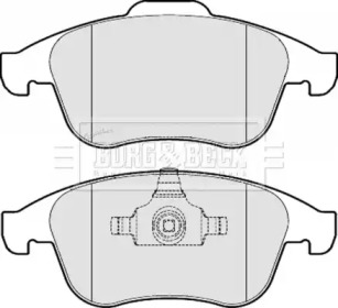 Комплект тормозных колодок (BORG & BECK: BBP2059)