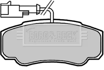 Комплект тормозных колодок (BORG & BECK: BBP2068)