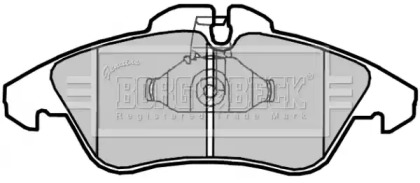 Комплект тормозных колодок (BORG & BECK: BBP2071)