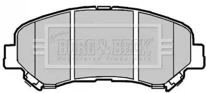 Комплект тормозных колодок (BORG & BECK: BBP2084)