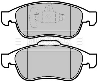 Комплект тормозных колодок (BORG & BECK: BBP2098)