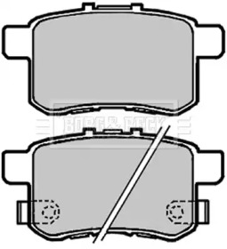 Комплект тормозных колодок (BORG & BECK: BBP2103)