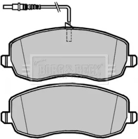 Комплект тормозных колодок (BORG & BECK: BBP2105)