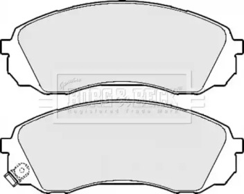 Комплект тормозных колодок (BORG & BECK: BBP2126)