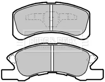 Комплект тормозных колодок (BORG & BECK: BBP2141)