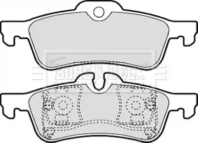Комплект тормозных колодок (BORG & BECK: BBP2142)