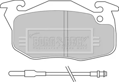 Комплект тормозных колодок (BORG & BECK: BBP2159)