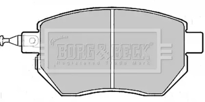 Комплект тормозных колодок (BORG & BECK: BBP2172)