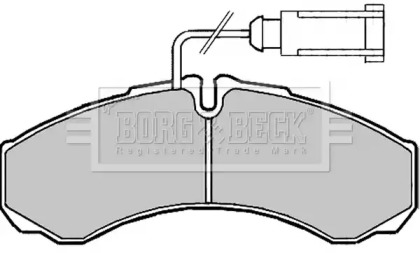 Комплект тормозных колодок (BORG & BECK: BBP2190)