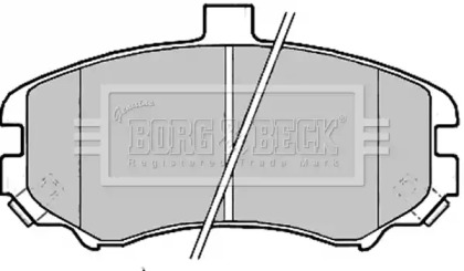 Комплект тормозных колодок (BORG & BECK: BBP2203)